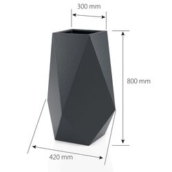 Ghiveci Monumo Volcano Light 80cm (White) Thumb