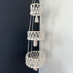 Кашпо подвесное Home&Styling Collection 22167 30x85cm (Beige) Thumb