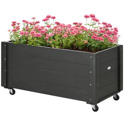 Jardiniera de flori mobila Outsunny 845-910V00BK (Black) Thumb