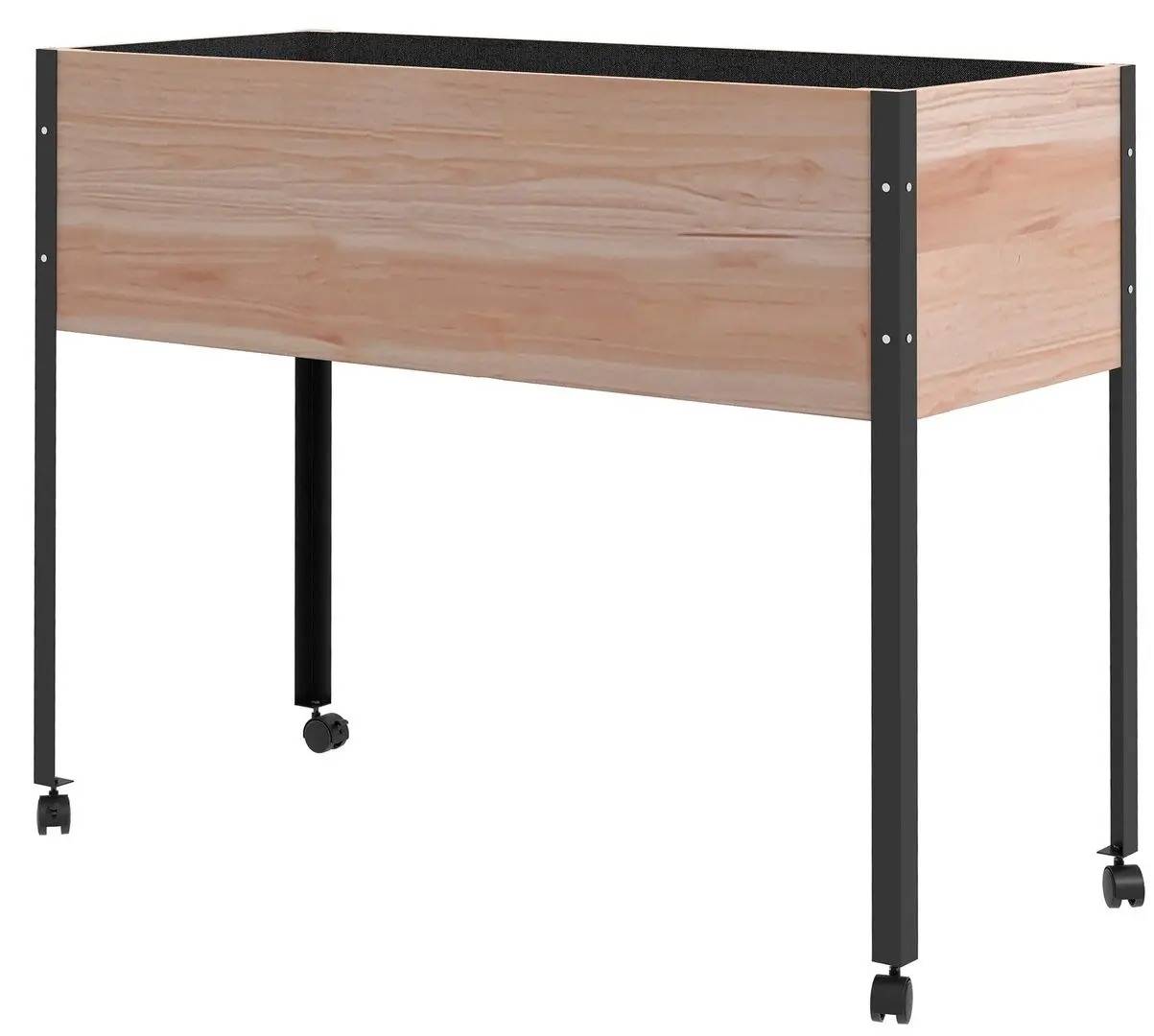 Цветочный ящик мобильный Outsunny 845-974V00ND (Natural/Black)