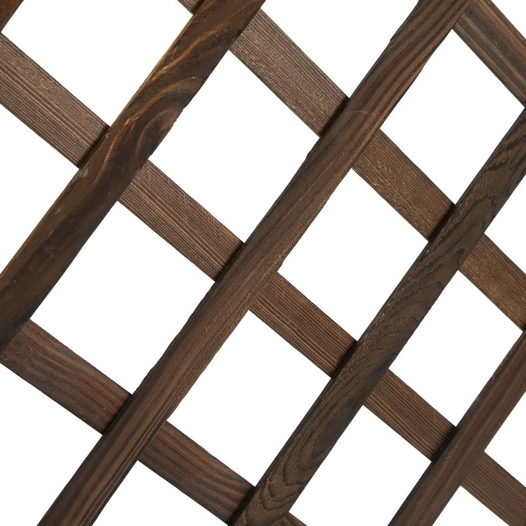 Jardiniera de flori + spalier Outsunny 845-127BN (Natural Wood)