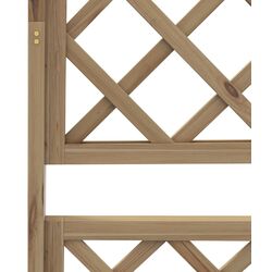 Jardiniera de flori + spalier Outsunny 845-999V00ND (Natural) Thumb