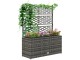 Jardiniera de flori + spalier Outsunny 867-186V00GG (Light Grey)