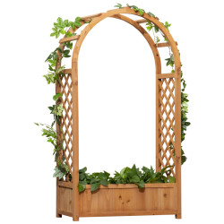 Jardiniera cu spalier Outsunny 845-777V00BN (Natural) Thumb