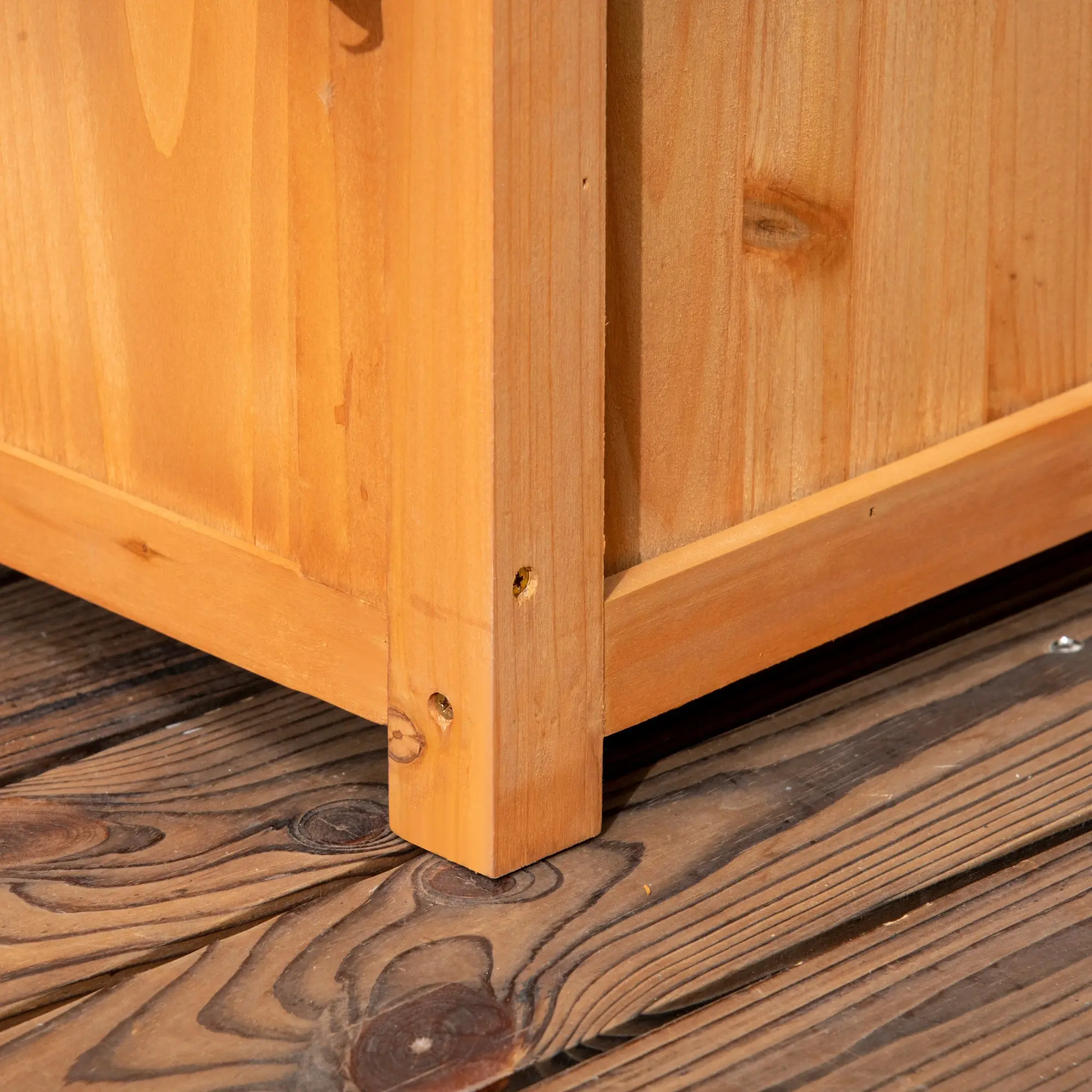 Jardiniera cu spalier Outsunny 845-777V00BN (Natural) - 7