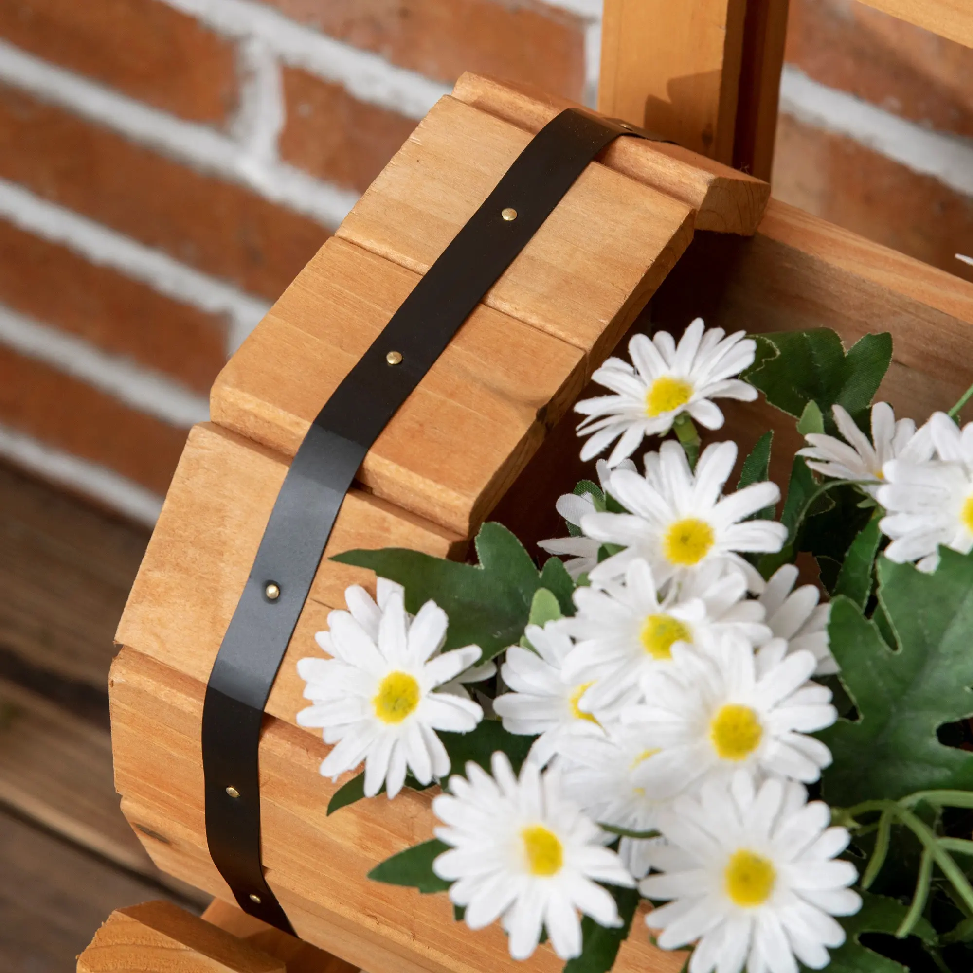 Двухъярусная подставка для цветов со шпалерой Outsunny 845-790V00YL (Yellow) - 5