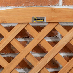 Двухъярусная подставка для цветов со шпалерой Outsunny 845-790V00YL (Yellow) Thumb