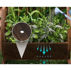 Pat de gradina inaltat cu 2 nivele Outsunny 84H-030V00TN (Natural) Thumb