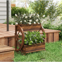 Двухъярусная приподнятая грядка Outsunny 84H-031V00TN (Natural)