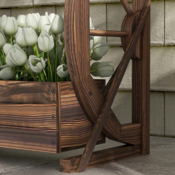 Pat de gradina inaltat cu 2 nivele Outsunny 84H-031V00TN (Natural) Thumb