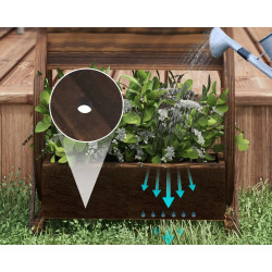 Pat de gradina inaltat cu 2 nivele Outsunny 84H-031V00TN (Natural) Thumb