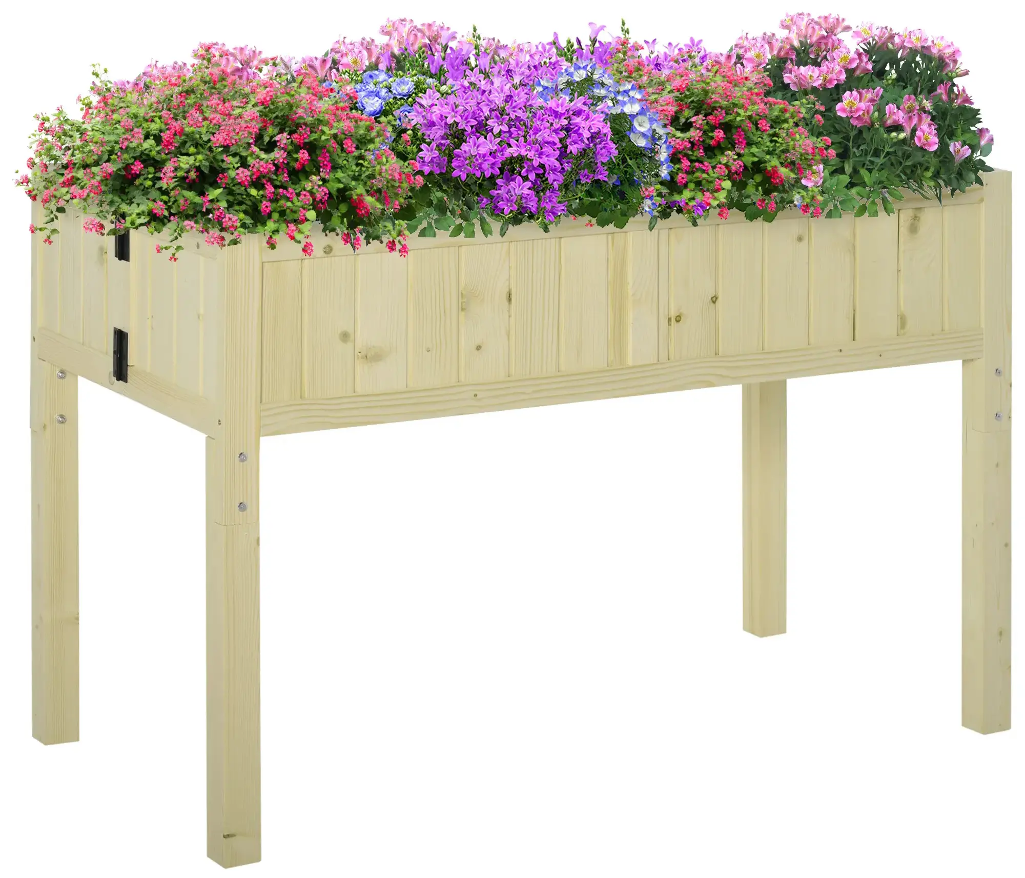 Pat de gradina inaltat Outsunny 845-362 (Natural) - 2