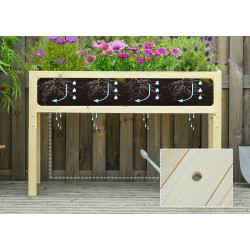 Pat de gradina inaltat Outsunny 845-362 (Natural) Thumb