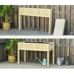 Pat de gradina inaltat Outsunny 845-362 (Natural) Thumb