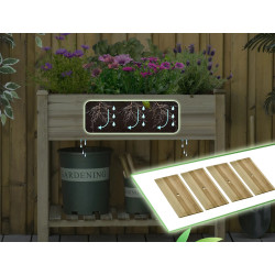 Pat de gradina inaltat cu picioare Outsunny 845-661 (Natural) Thumb