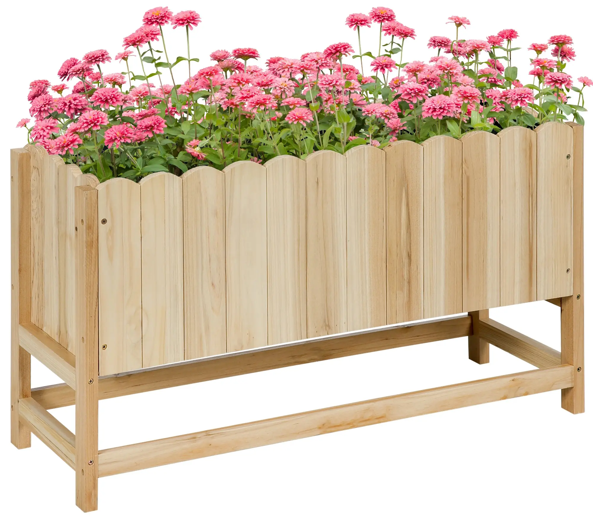 Pat de gradina inaltat Outsunny 845-907V00ND (Natural) - 2