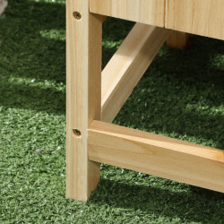 Pat de gradina inaltat Outsunny 845-907V00ND (Natural) Thumb