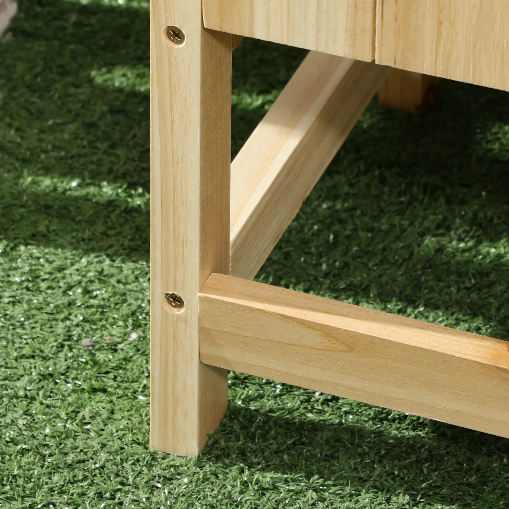 Pat de gradina inaltat Outsunny 845-907V00ND (Natural) - 5