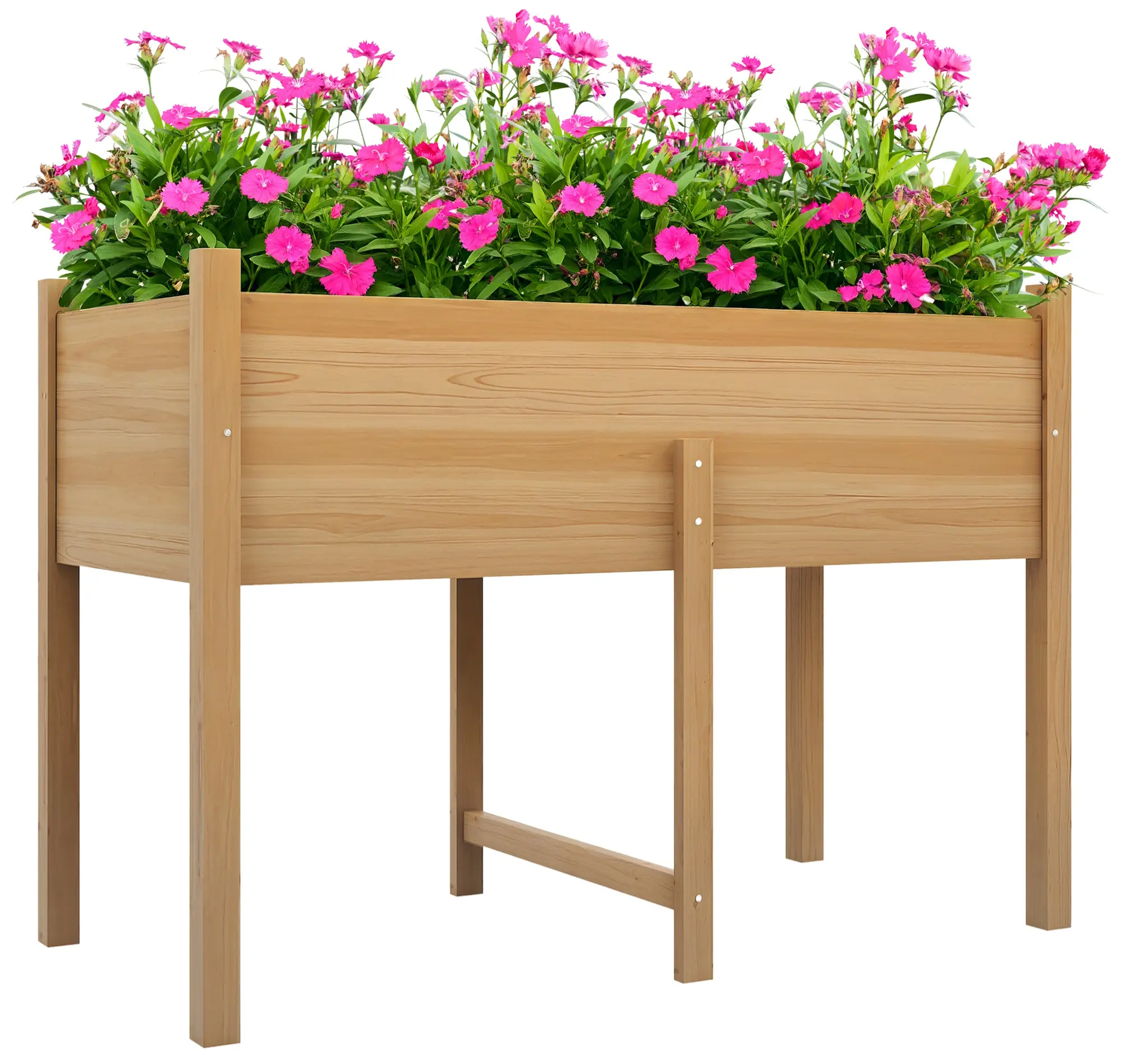 Pat de gradina inaltat Outsunny 845-966V00ND (Natural) - 2