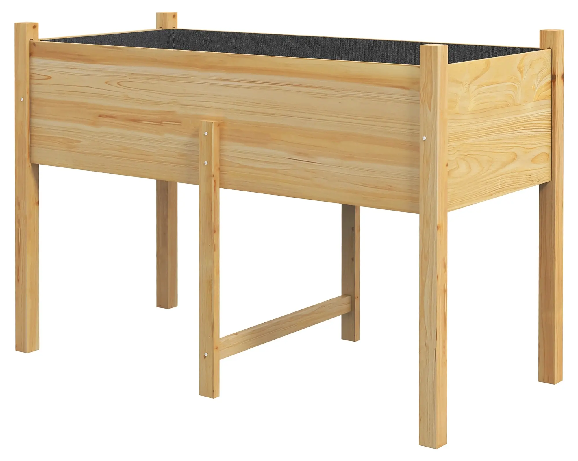 Pat de gradina inaltat Outsunny 845-966V00ND (Natural) - 3