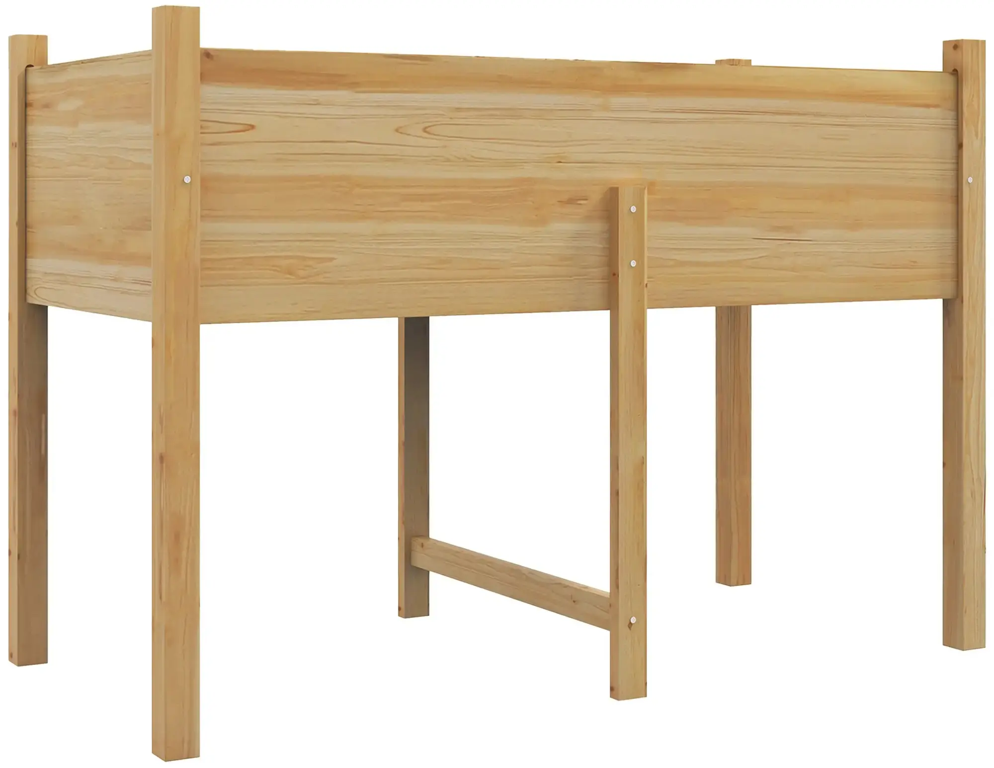 Pat de gradina inaltat Outsunny 845-966V00ND (Natural) - 4