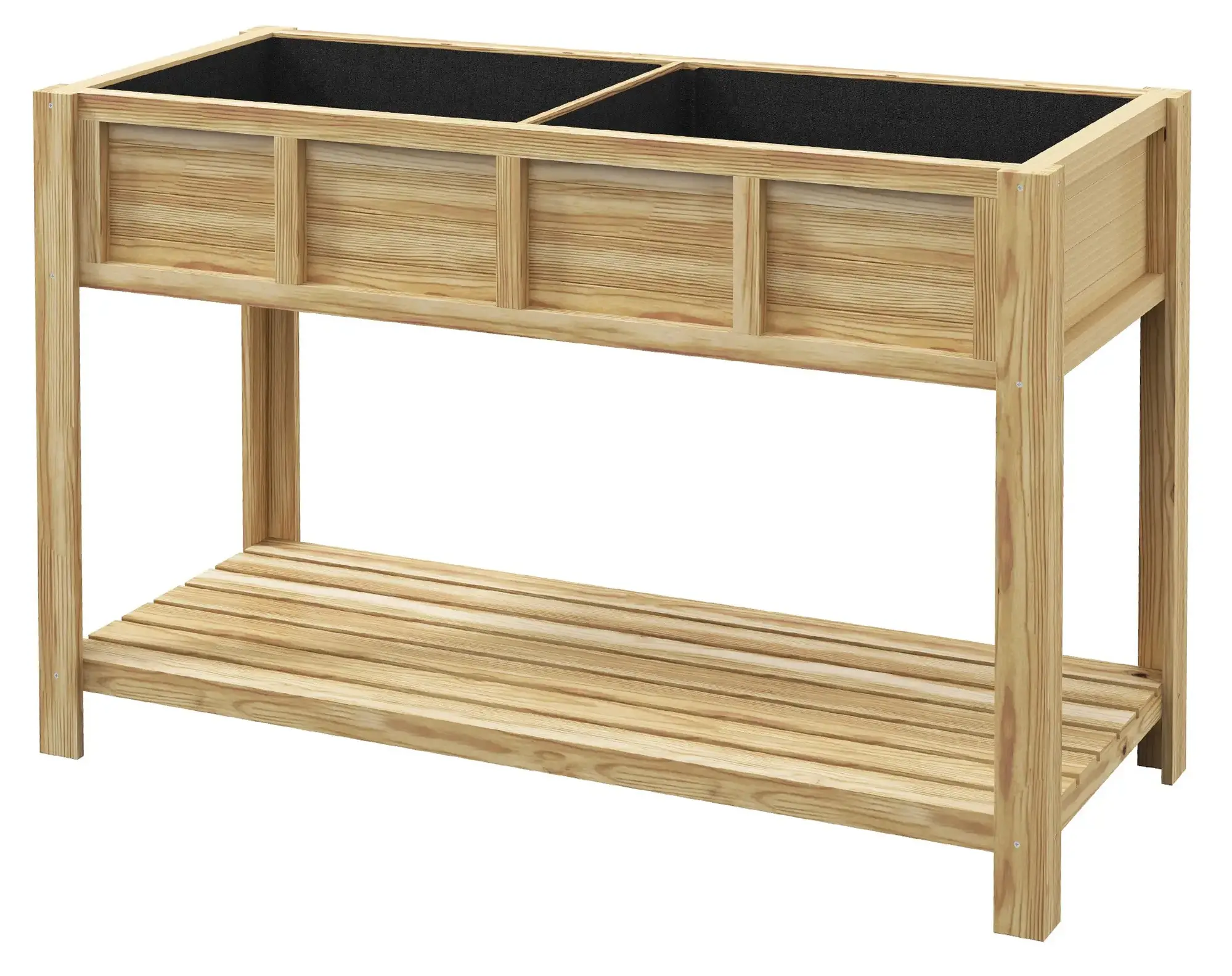 Pat de gradina inaltat Outsunny 84H-086V00ND (Natural)