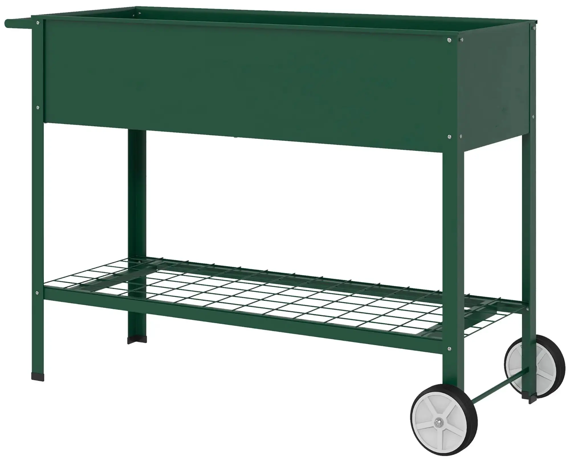 Pat de gradina cu picioare si roti Outsunny 845-384V01GN (Green) - 3