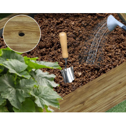 Pat de gradina cu spalier si roti Outsunny 845-584V00ND (Natural) Thumb