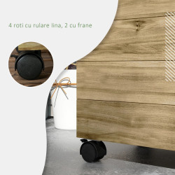 Pat de gradina cu spalier si roti Outsunny 845-584V00ND (Natural) Thumb