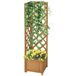 Pat de gradina cu spalier Outsunny 845-776V00BN (Natural) Thumb