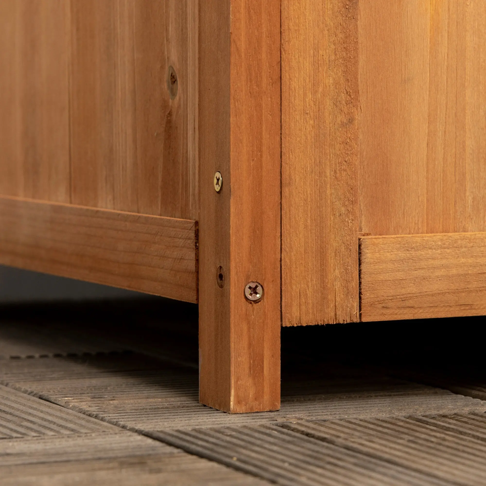 Pat de gradina cu spalier Outsunny 845-776V00BN (Natural)