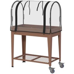 Strat de gradina cu sera Outsunny 84H-034V00BN (Brown)