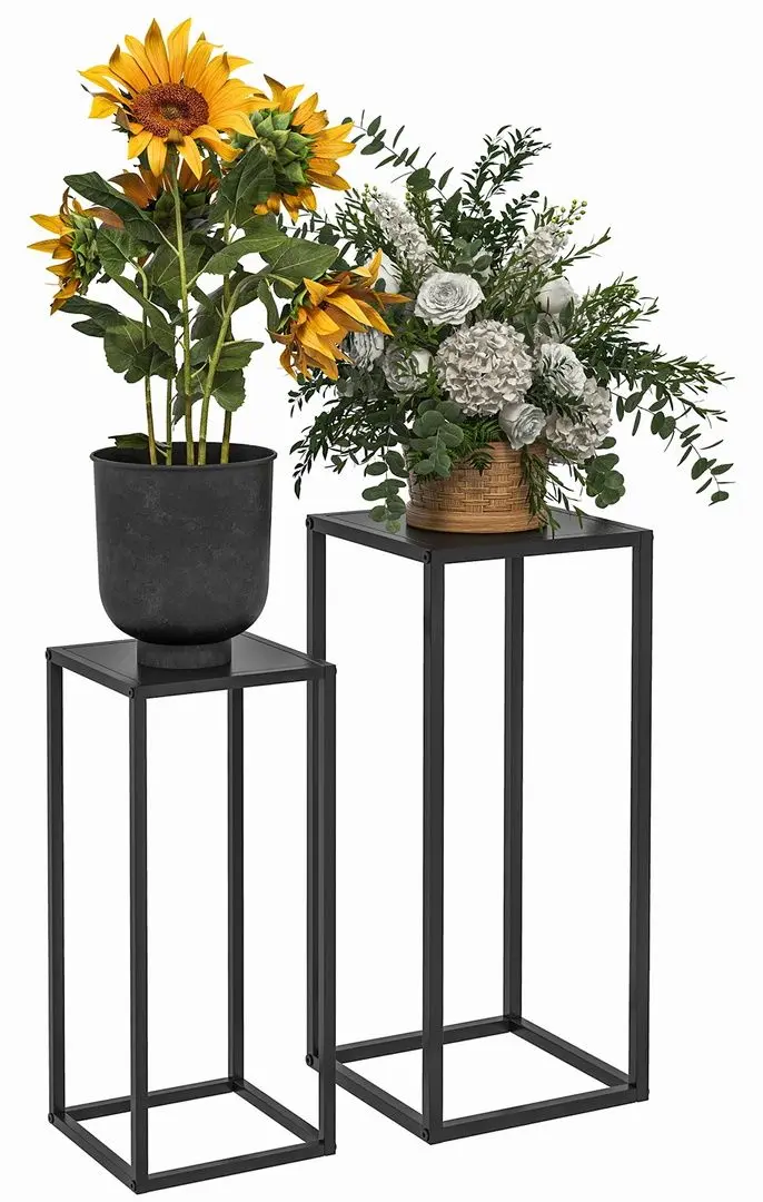 Set de suporturi pentru flori Outsunny 845-927V00BK (Black) - 2