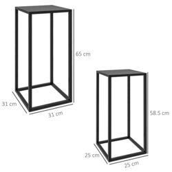 Set de suporturi pentru flori Outsunny 845-927V00BK (Black) Thumb