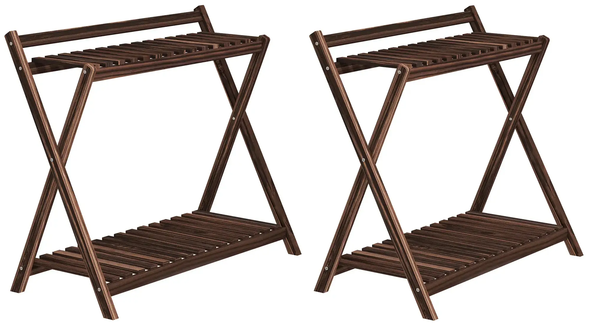 Комплект подставок для цветов Outsunny 84H-186V00TN 2pcs (Brown) - 2