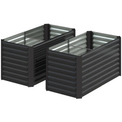 Комплект приподнятых грядок Outsunny 84H-197V00CG (Dark Grey) Thumb