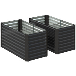 Комплект приподнятых грядок Outsunny 84H-197V00CG (Dark Grey) Thumb