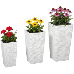 Набор цветочных горшков Outsunny 84H-473V00WT (White) Thumb