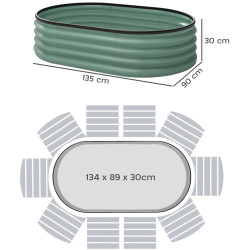 Набор модульных садовых грядок Outsunny 84H-471V00GN (Green) Thumb