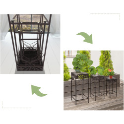 Set suporturi pentru flori Outsunny 845-035 (Brown) Thumb