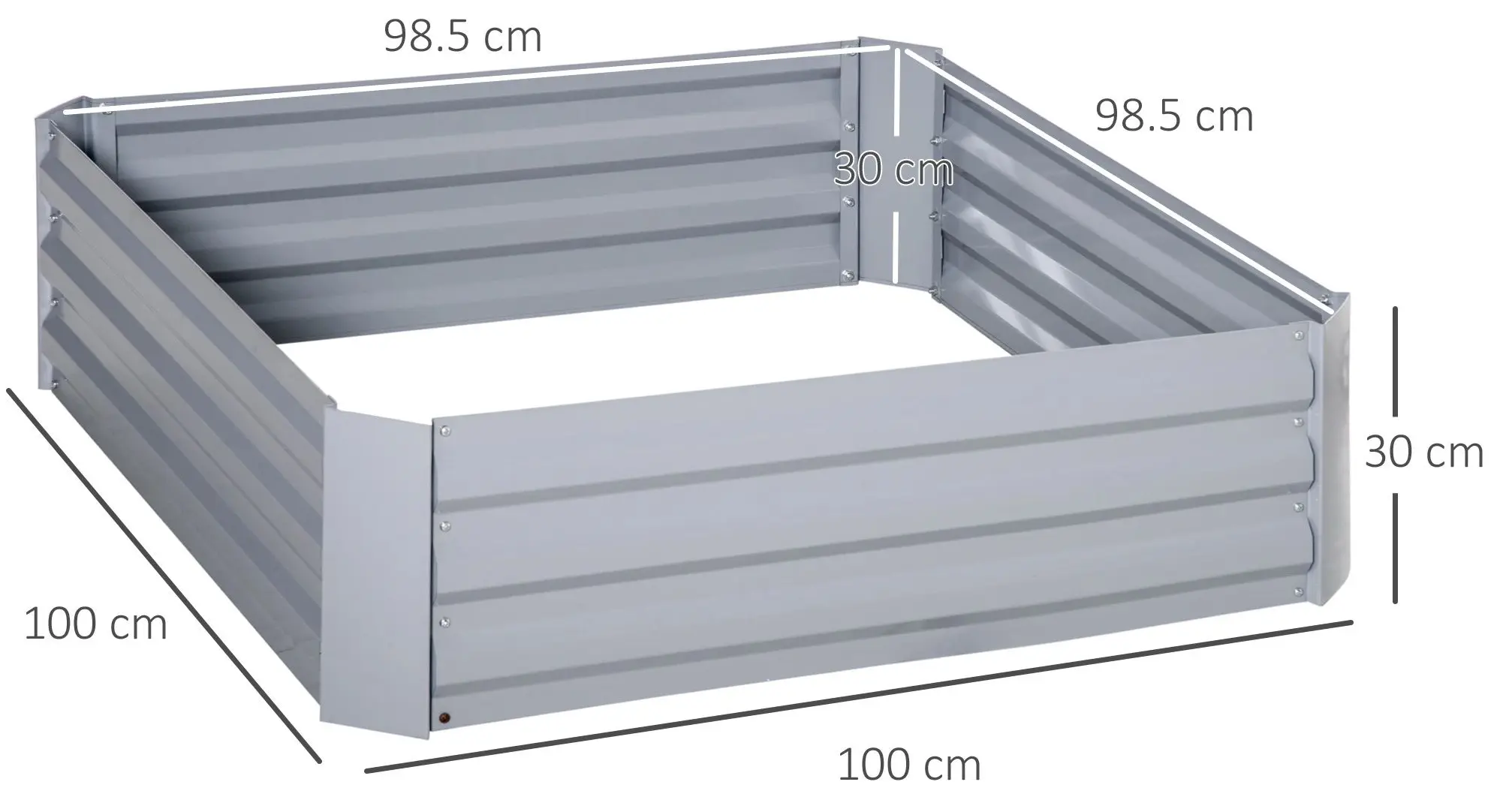 Set paturi de gradina Outsunny 845-517GY (Grey)