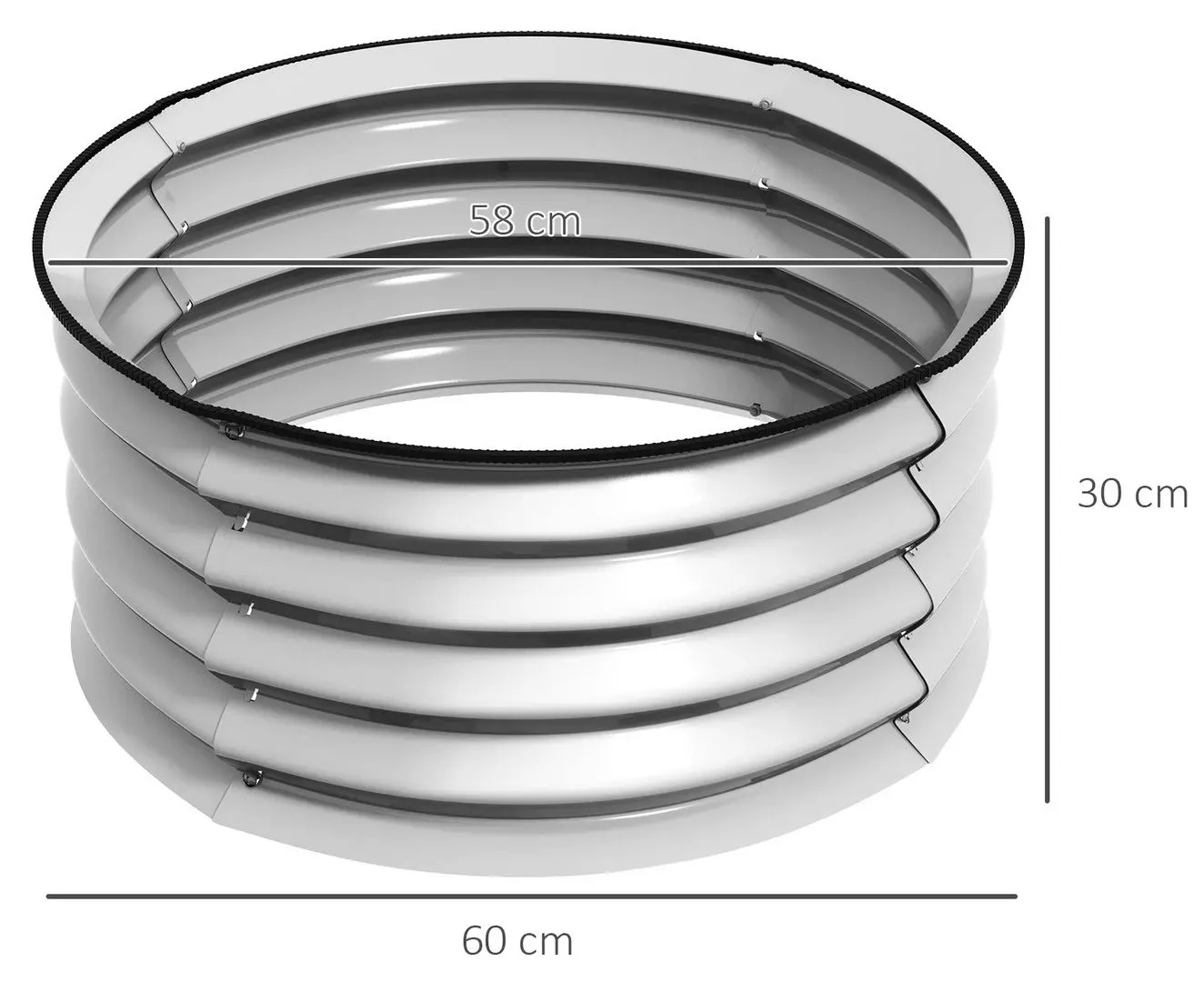 Набор садовых грядок Outsunny 845-979V00SR (Silver)