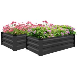 Набор садовых грядок Outsunny 84H-103V00CG (Grey) Thumb