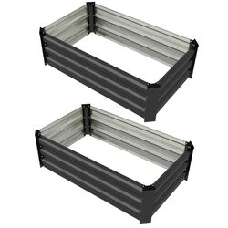 Set paturi de flori Outsunny 84H-103V00CG (Grey)