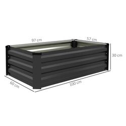 Набор садовых грядок Outsunny 84H-103V00CG (Grey) Thumb