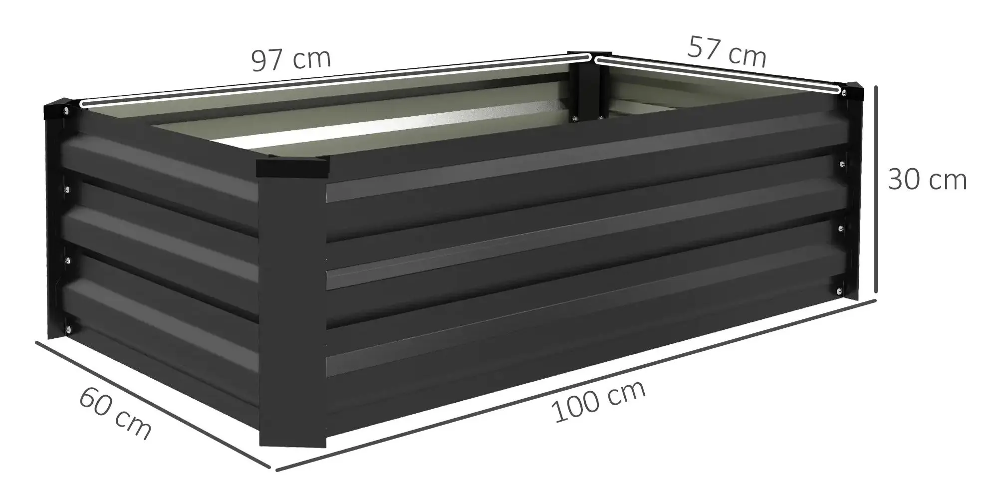 Набор садовых грядок Outsunny 84H-103V00CG (Grey)