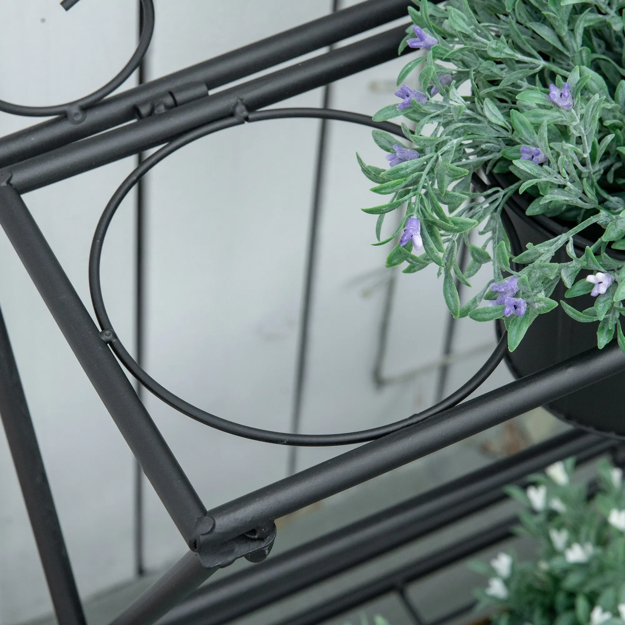 Подставка для цветов Outsunny 845-566BK (Black) - 7