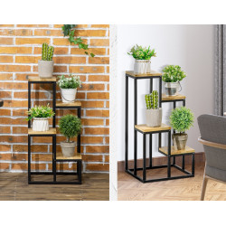 Suport pentru flori Outsunny 845-801V00ND (Natural/Black) Thumb