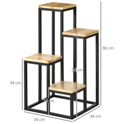 Suport pentru flori Outsunny 845-801V00ND (Natural/Black) Thumb