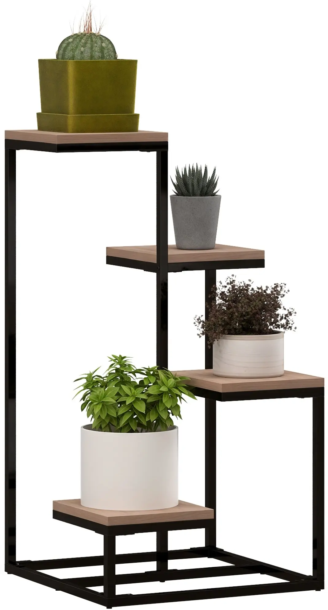 Подставка для цветов Outsunny 845-961V00LR (Brown/Black) - 2